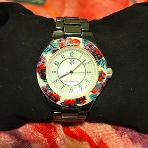 💐Isaac Mizrahi floral ceramic watch💐